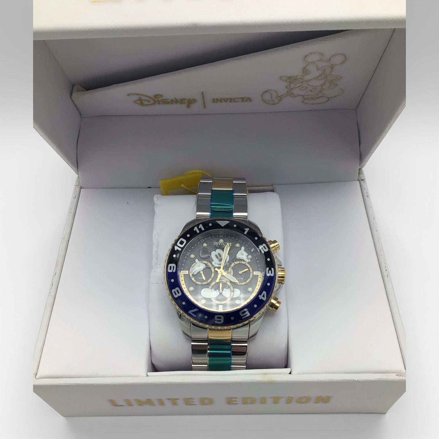 Invicta Disney Limited Edition Mickey Mouse Men's Watch - 44mm, Steel, Gold (24954)