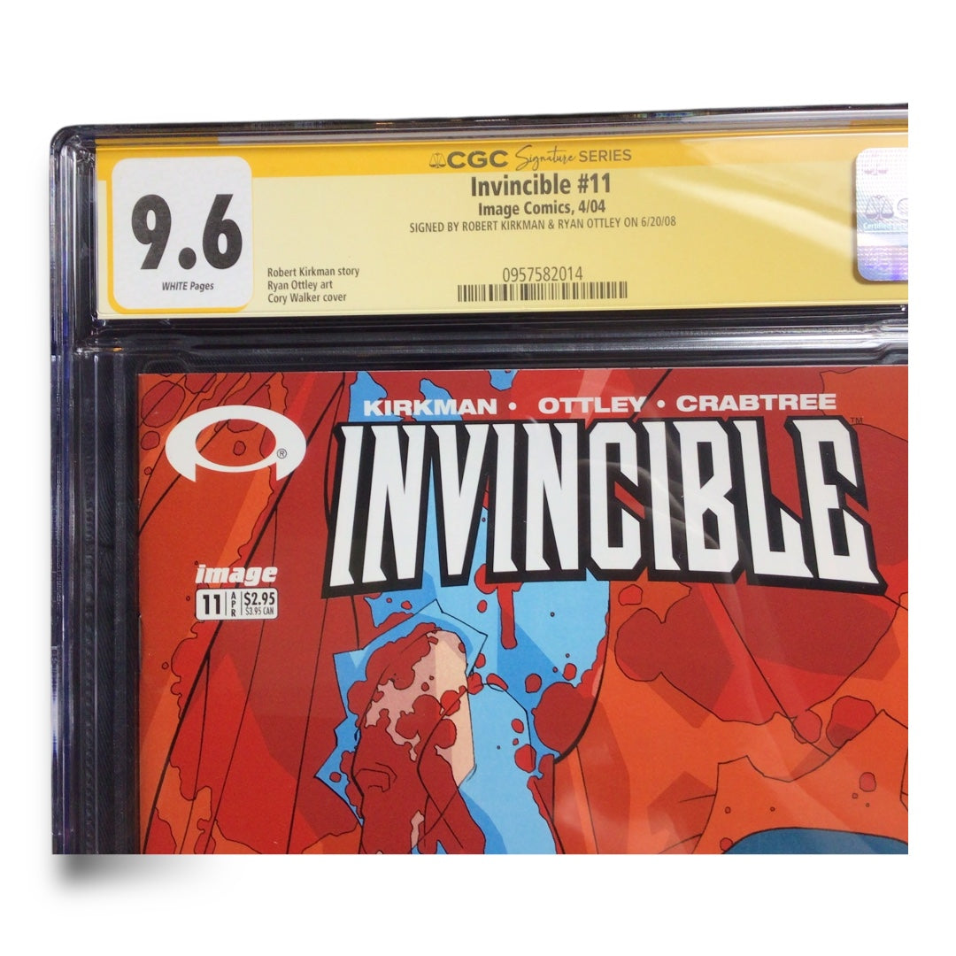 Invincible #11 Signed by Robert Kirkman & Ryan Ottley | CGC 9.6