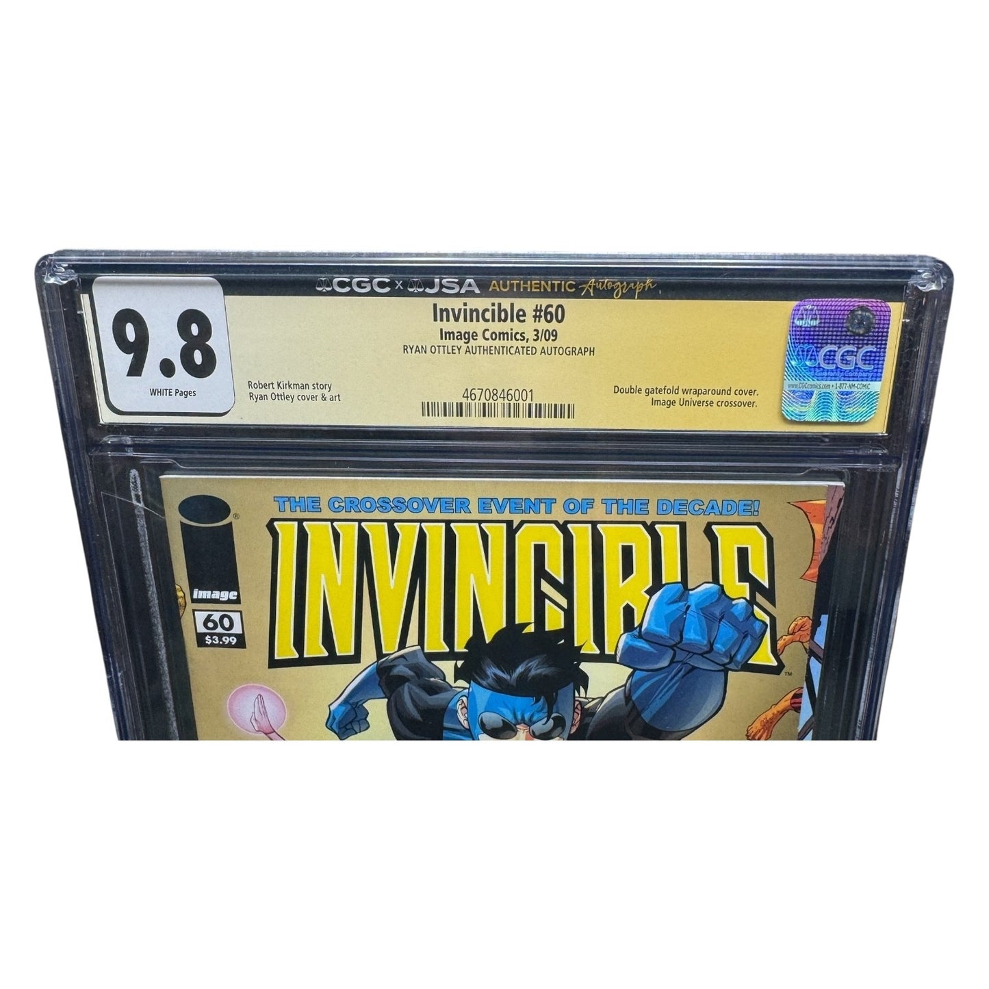 Invincible #60 – Ryan Ottley Signed | CGC 9.8 | CGCxJSA Certified Authentic