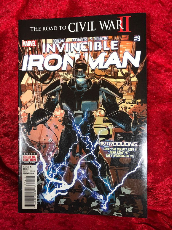 Invincible Iron Man #9 First Appearance of Riri Williams- Ironheart