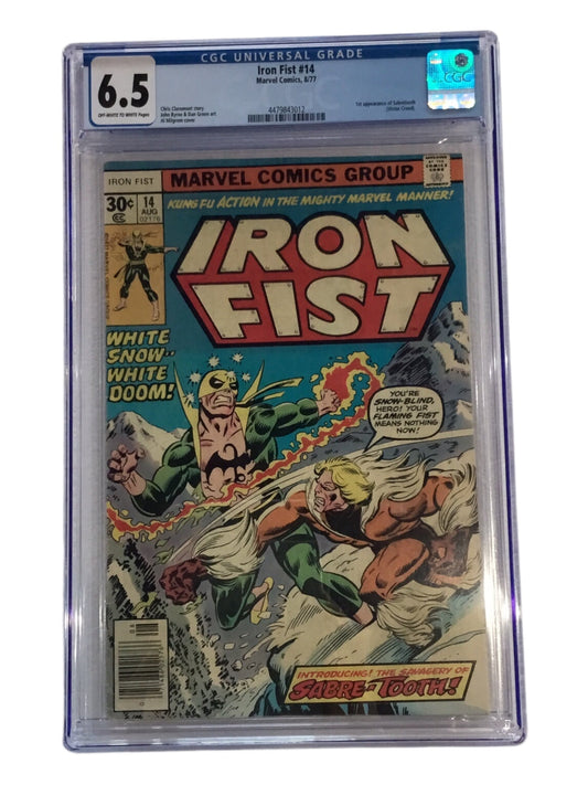 Iron Fist #14 (1977) - CGC 6.5 - First Appearance of Sabretooth!