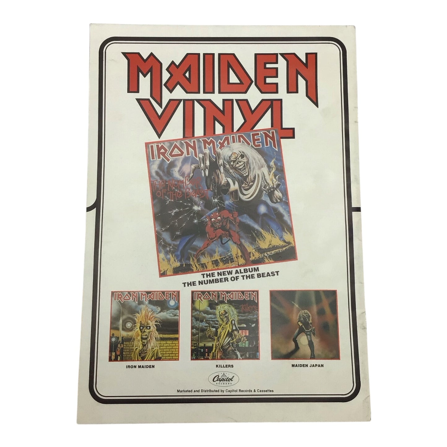 Iron Maiden The Beast on the Road Tour Program 1982