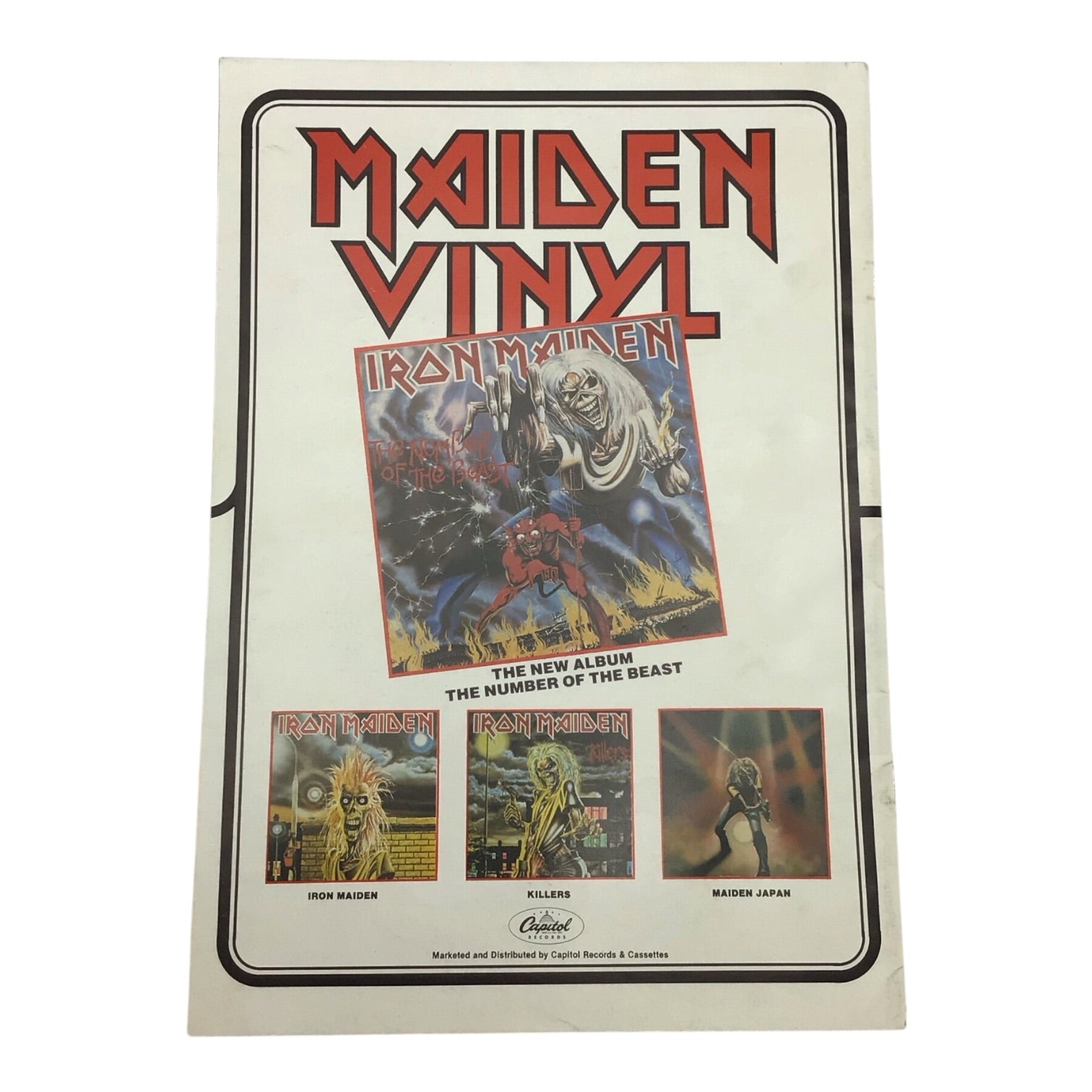 Iron Maiden The Beast on the Road Tour Program 1982