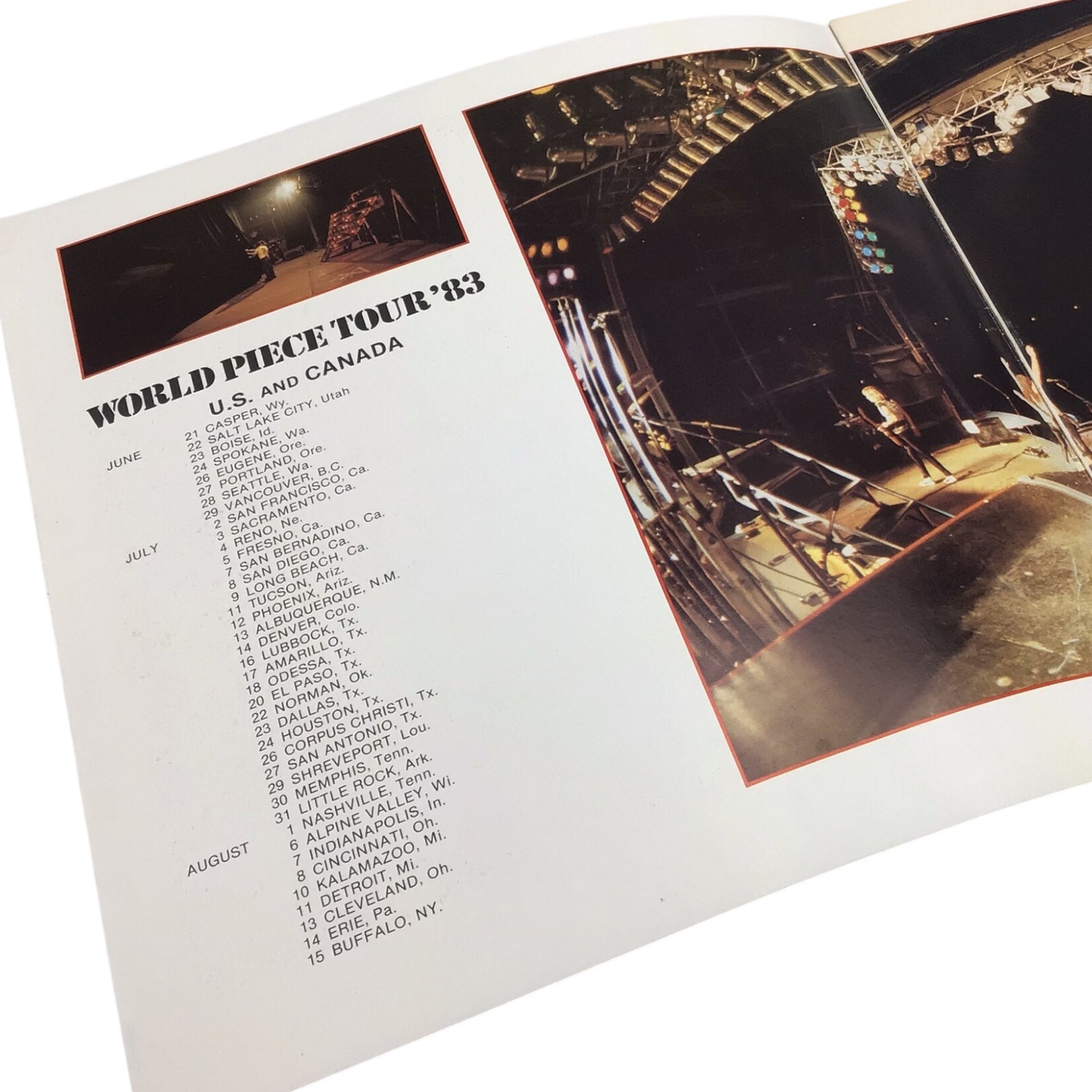 Iron Maiden World Piece Tour '83 Official Tour Program