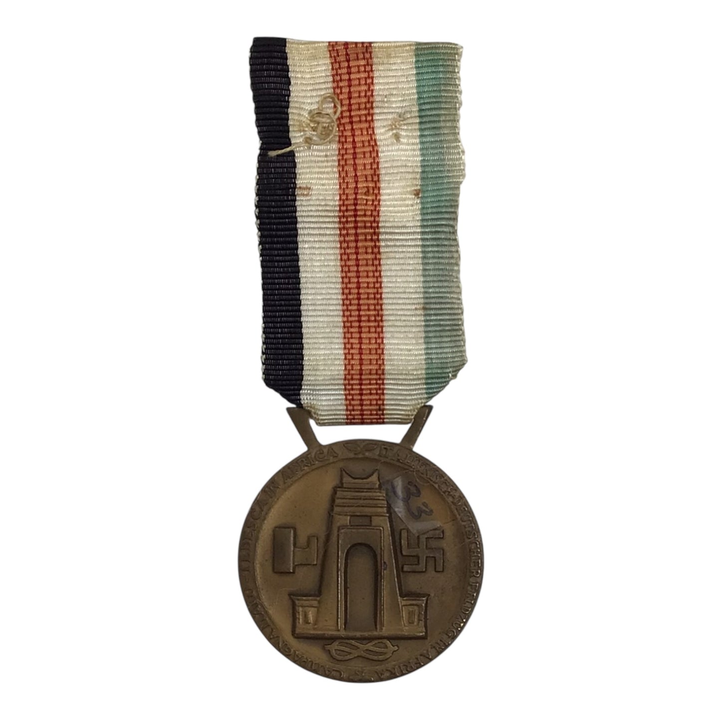 Italian Fascist Grouping - MSVN Officer's Shoulder Board, Ribbon Bar, & Italian-German Africa Campaign Medal