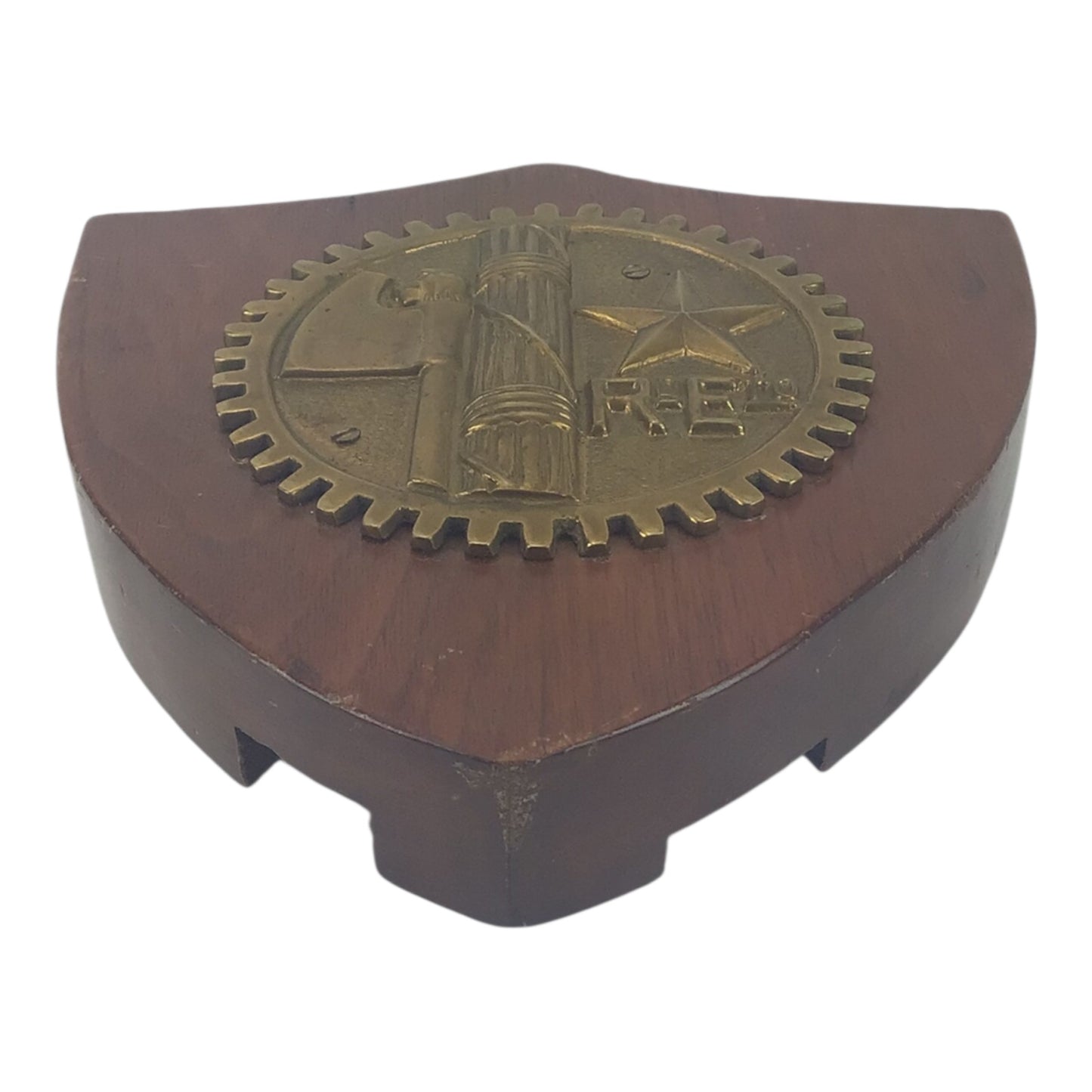 Italian Royal Army Regio Esercito Vehicle ID Badge Metal on Wood Plaque