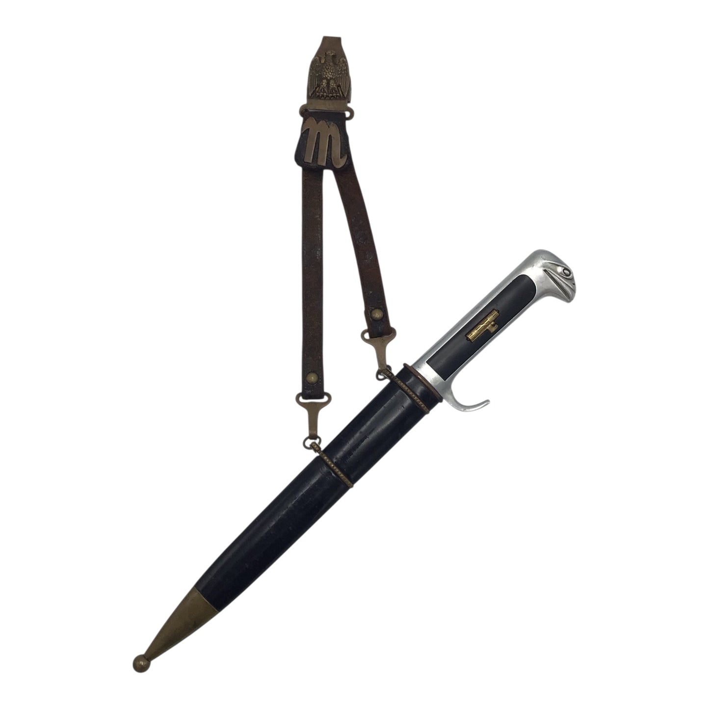 Italian WW2 Fascist MVSN Officer's Dress Dagger w/ Rare Hangar