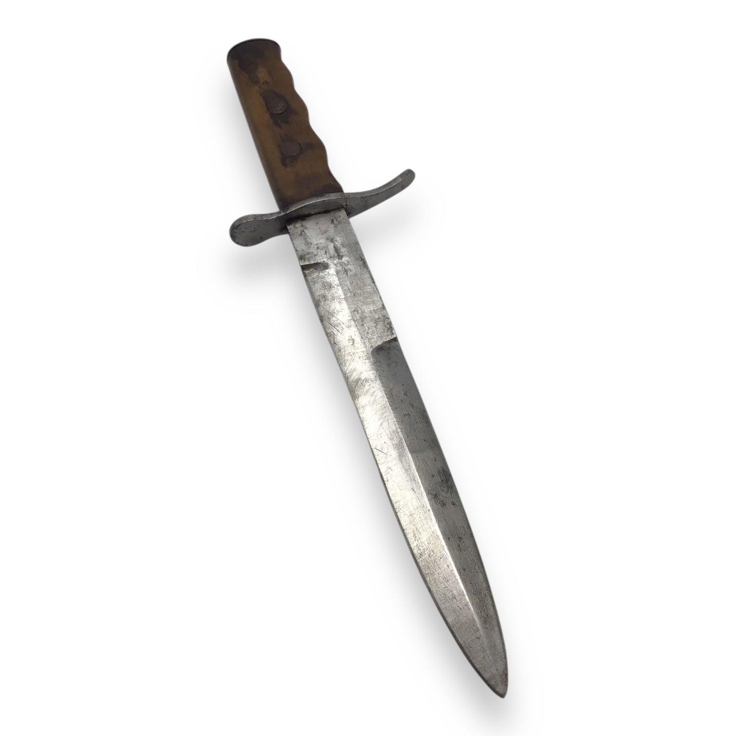 Italian WW2 MVSN Fighting Knife with Rare Belt Loop Sheath | Blackshirt Militia Dagger w/ Original Scabbard