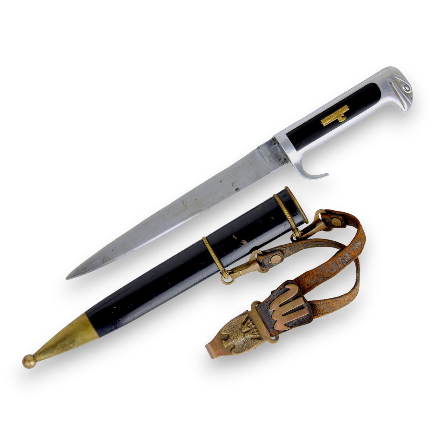 Italian WW2 MVSN Officer’s Becco d’Aquila Dress Dagger with Rare Hangers!