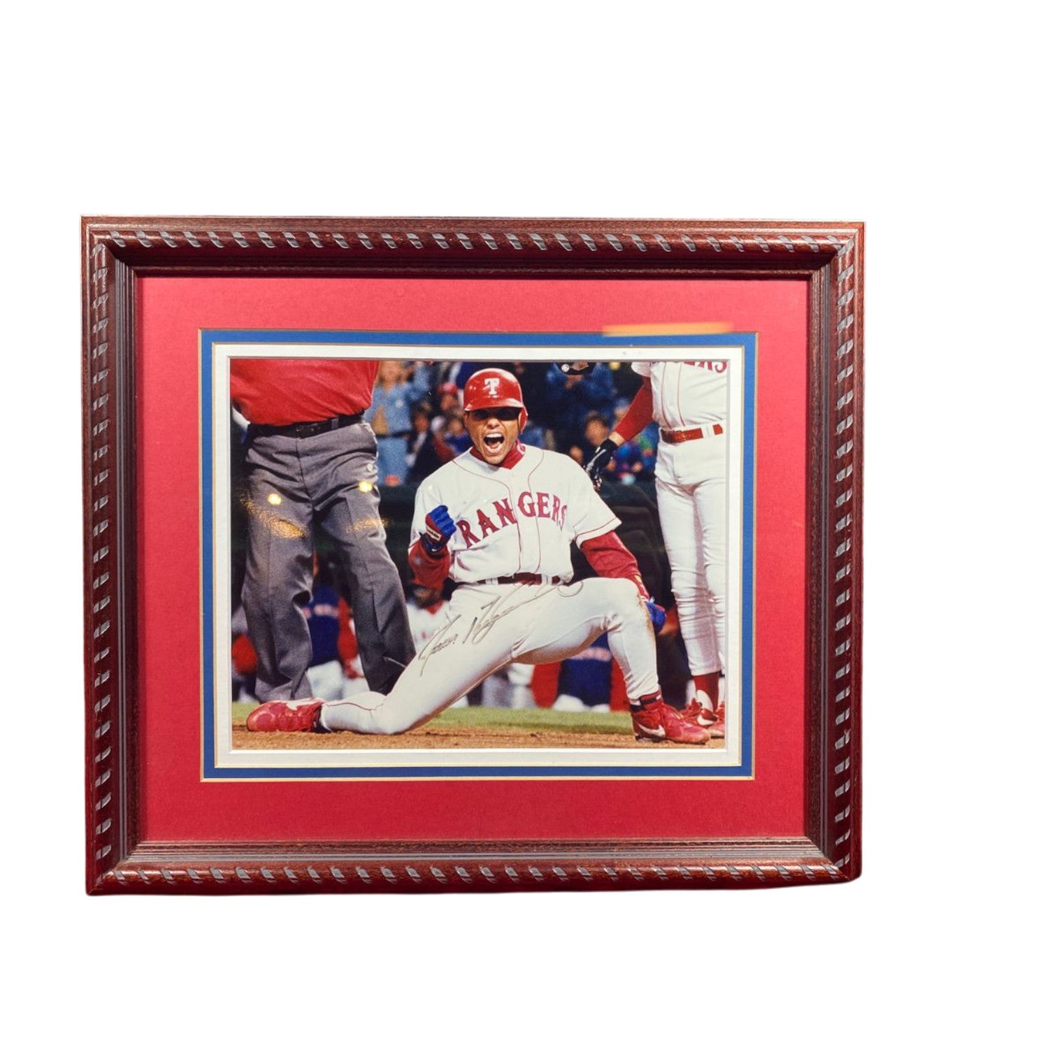 Ivan "Pudge" Rodriguez Autographed 8x10" Framed Photo w/ JSA COA