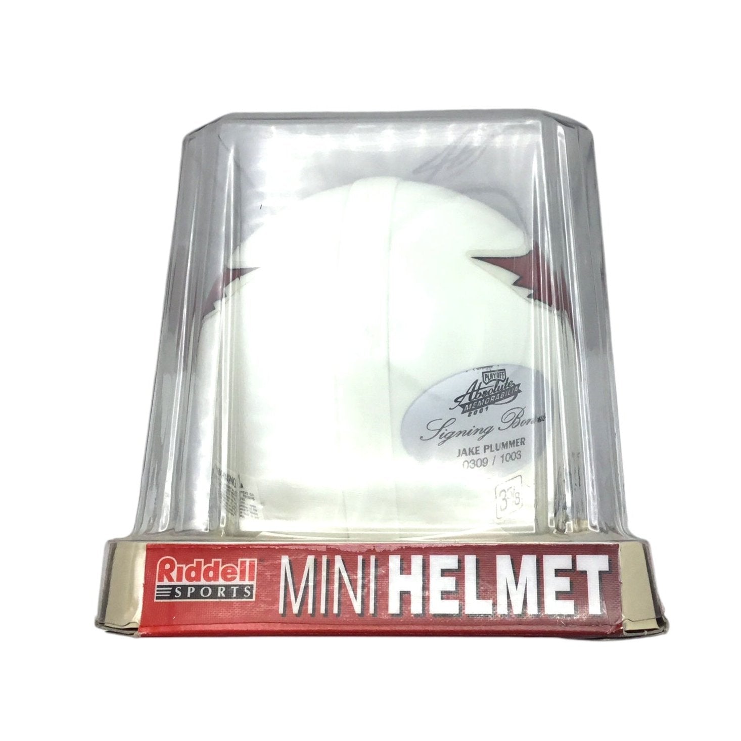 JAKE PLUMMER Signed Mini Helmet CARDINALS /1003 Absolute Memorabilia COA