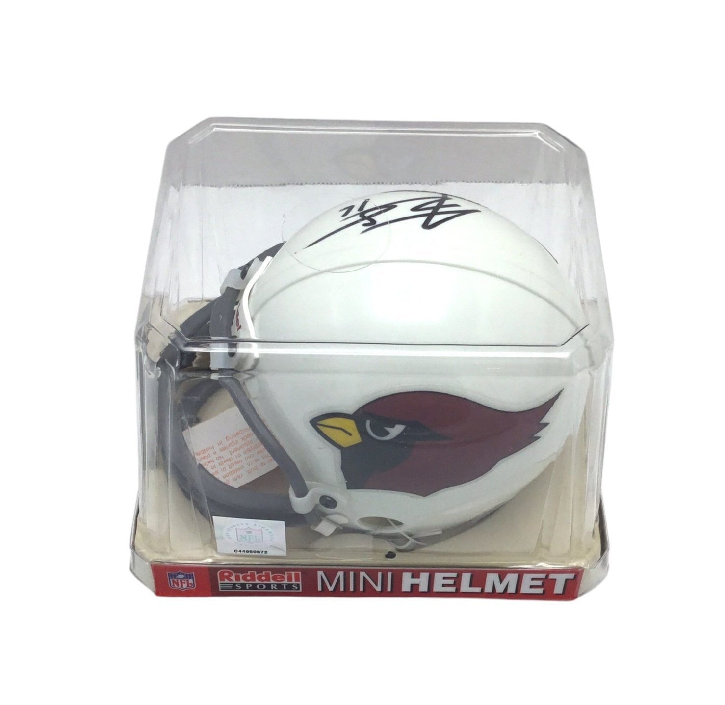 JAKE PLUMMER Signed Mini Helmet CARDINALS /1003 Absolute Memorabilia COA