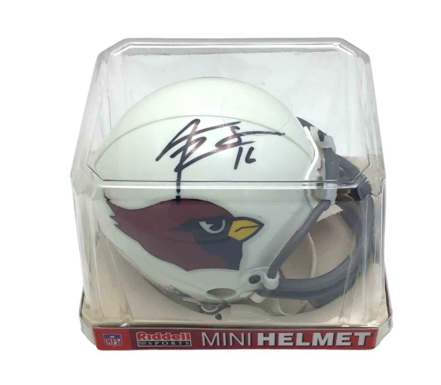 JAKE PLUMMER Signed Mini Helmet CARDINALS /1003 Absolute Memorabilia COA