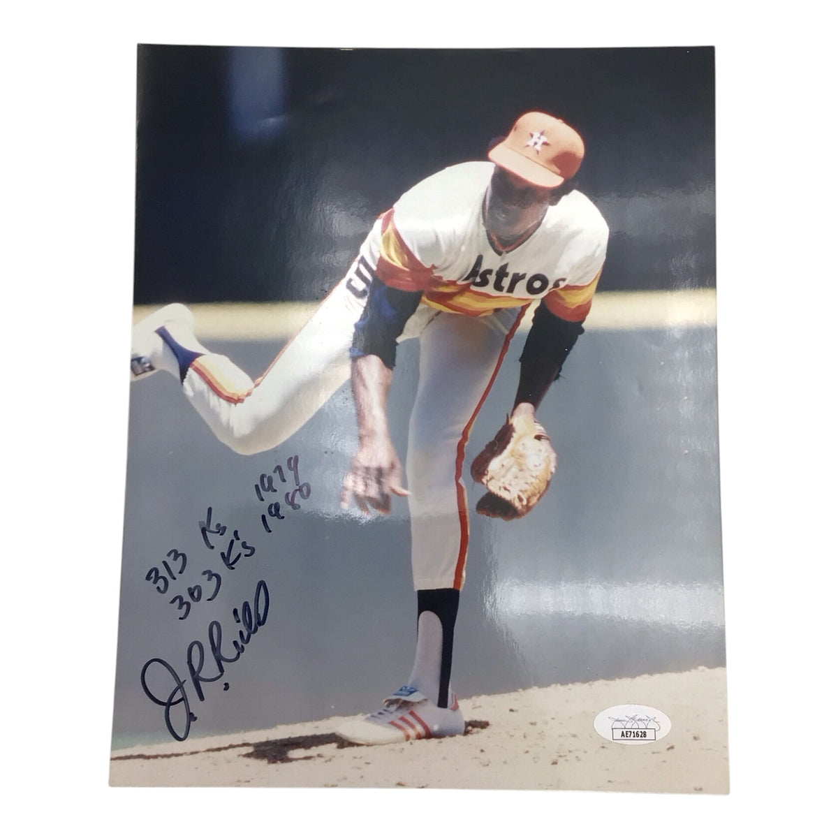 J.R. Richard Signed 8x10 Photo Houston Astros - JSA