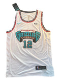 Ja Morant #12 Memphis Grizzlies White Hardwood Jerseys 2XL