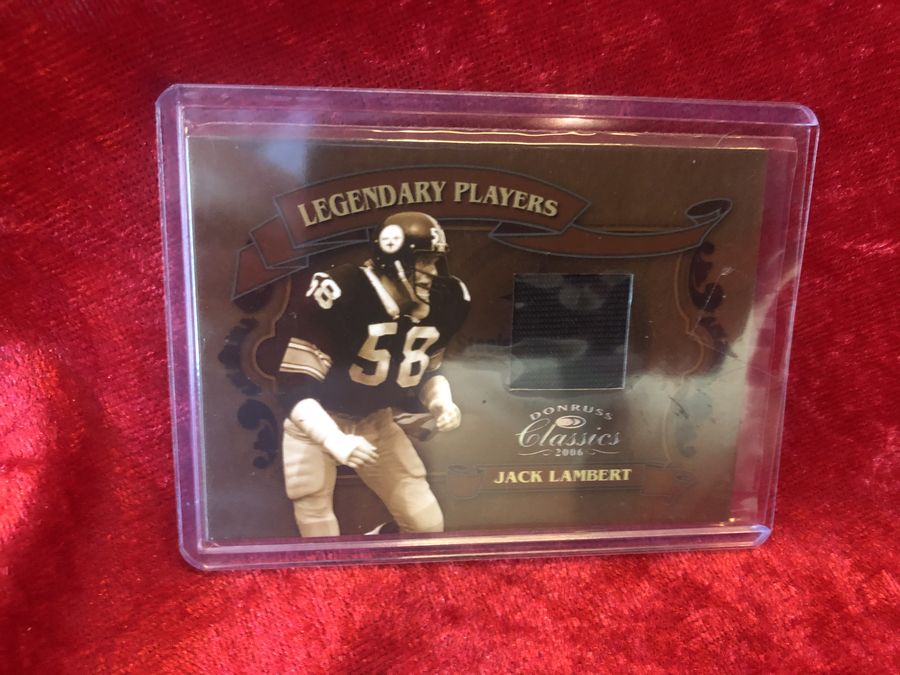 Jack Lambert Steelers Certified Authentic Autographed Mini-helmet Shadowbox