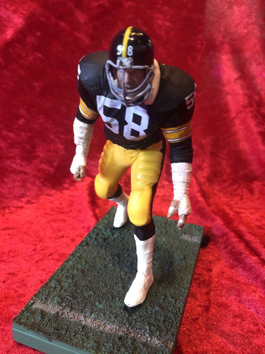 Jack Lambert Steelers Certified Authentic Autographed Mini-helmet Shadowbox