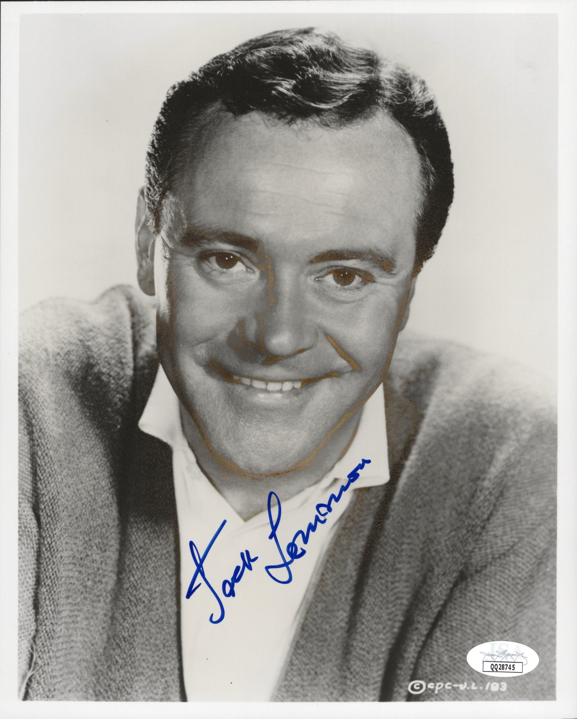 Jack Lemmon Signed B&W Photo 8x10, JSA Certified Authentic QQ28745