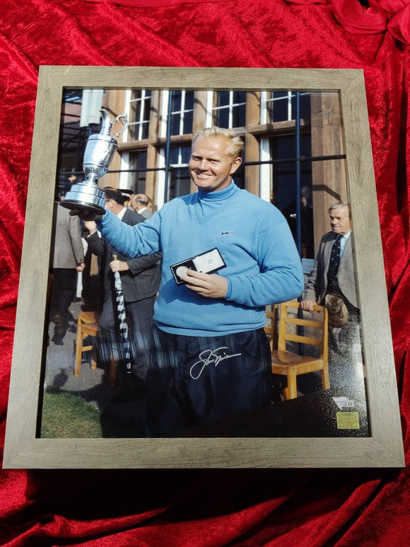 Jack Nicklaus Autographed Framed Photo Certified Authentic 16x20