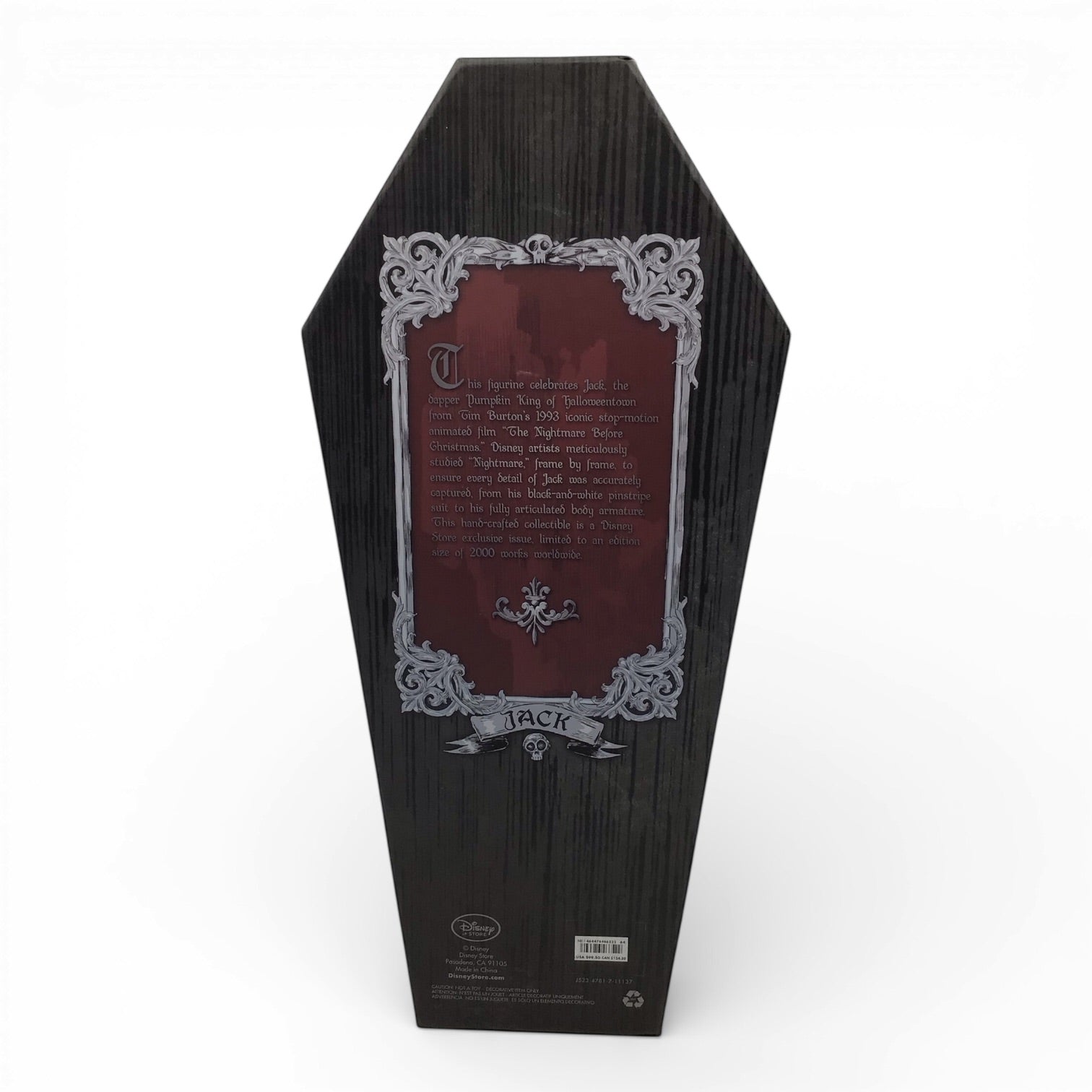 Jack & Sally Nightmare Before Christmas Limited Edition Figures - Disney Store Exclusive