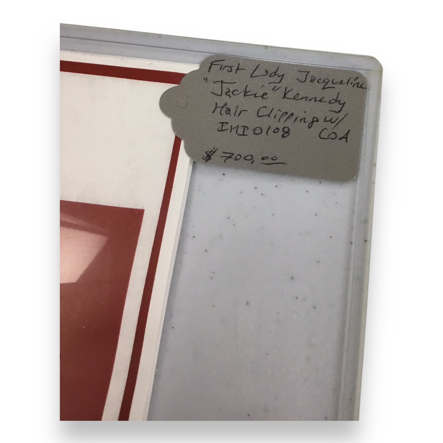 Jacqueline "Jackie" Kennedy Hair Clipping with Certificate of Authenticity