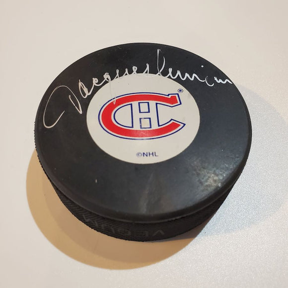 Jacques Lemaire Certified Authentic Autographed Hockey Puck
