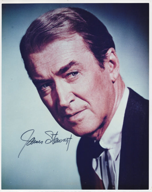 James Stewart Signed Photo 8x10 Color, Possibly Authentic