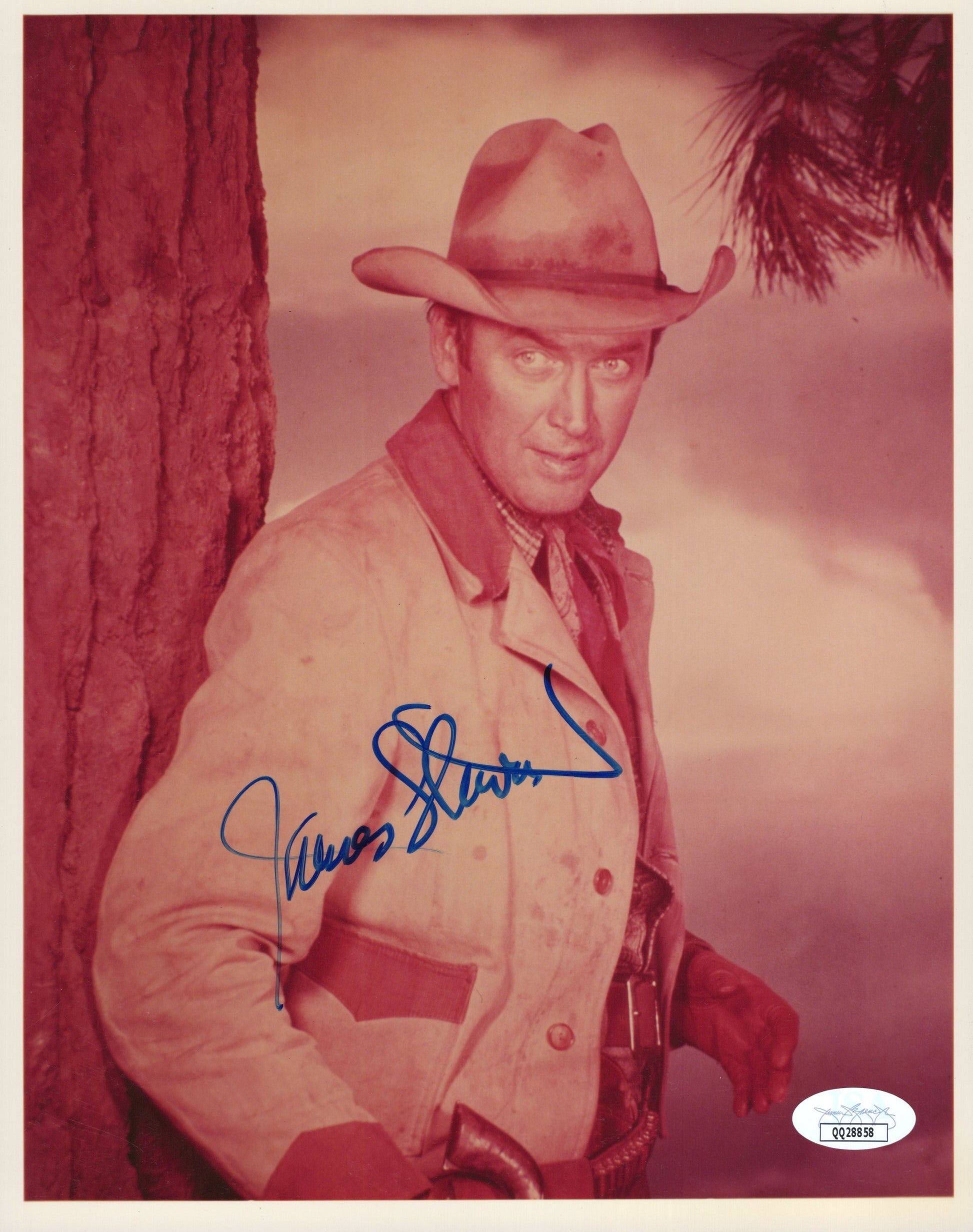 James Stewart Signed Photo 8x10, James Stewart Autograph in The Far Country, Rare! JSA Certified Authentic QQ28858