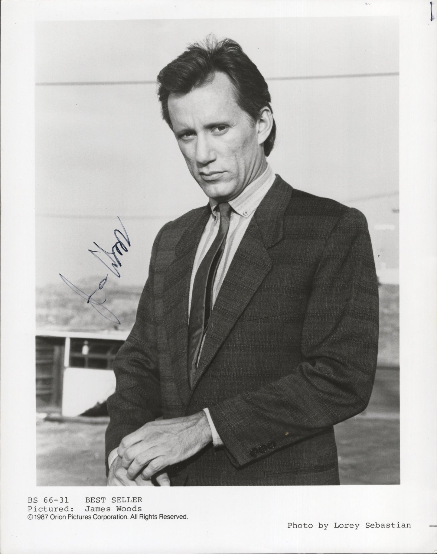 James Woods Signed Photo 8x10 B&W, James Woods Autograph in Best Seller