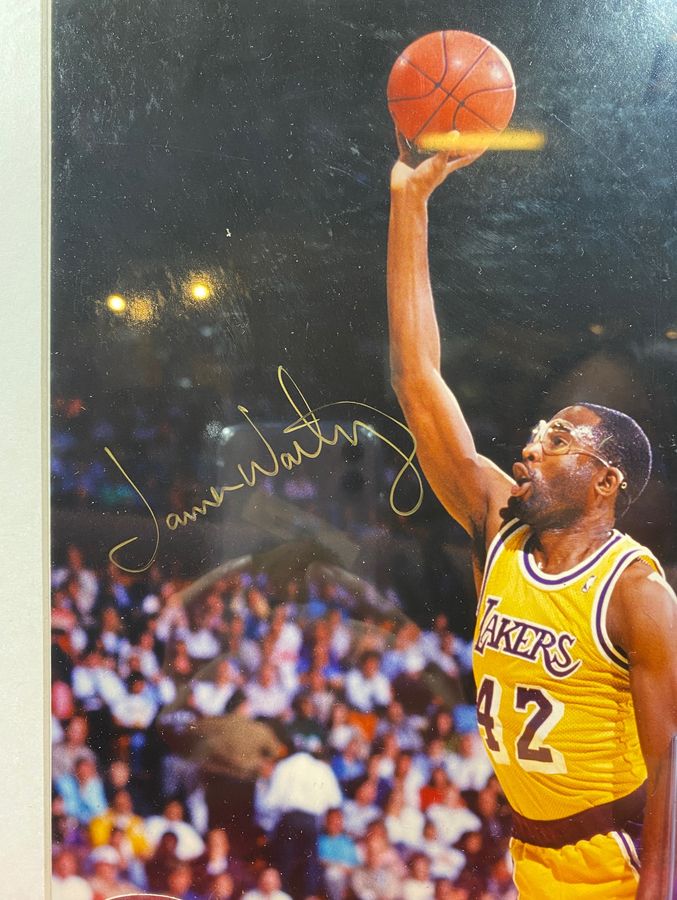 James Worthy Autographed 8x10" Framed Photo w/ Tristar COA