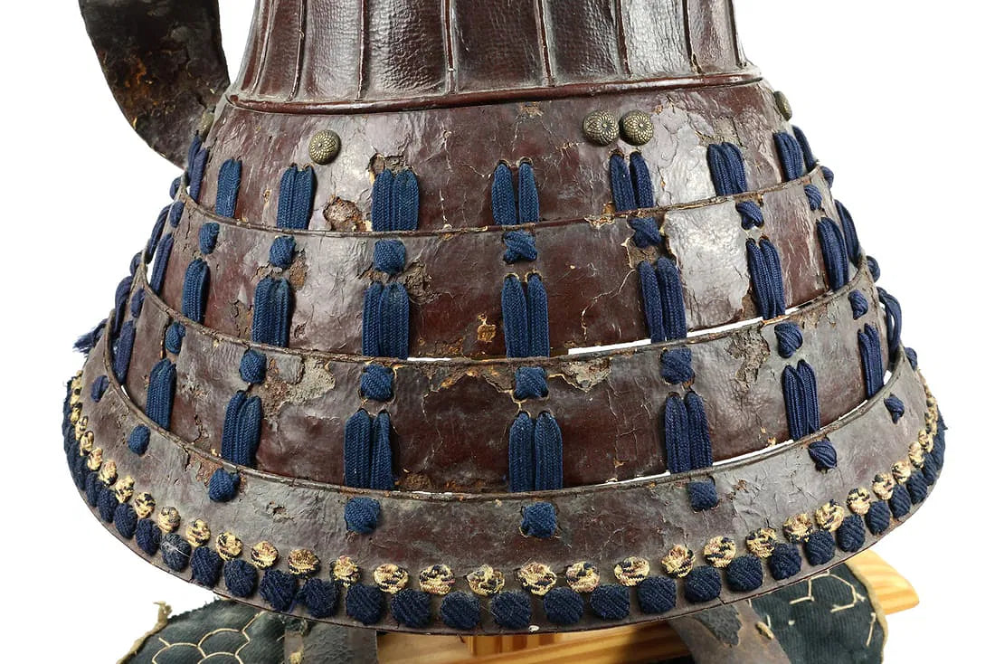 Japanese Samurai Edo Period Helmet - Armor + Breastplate - Helmet w/ Crest