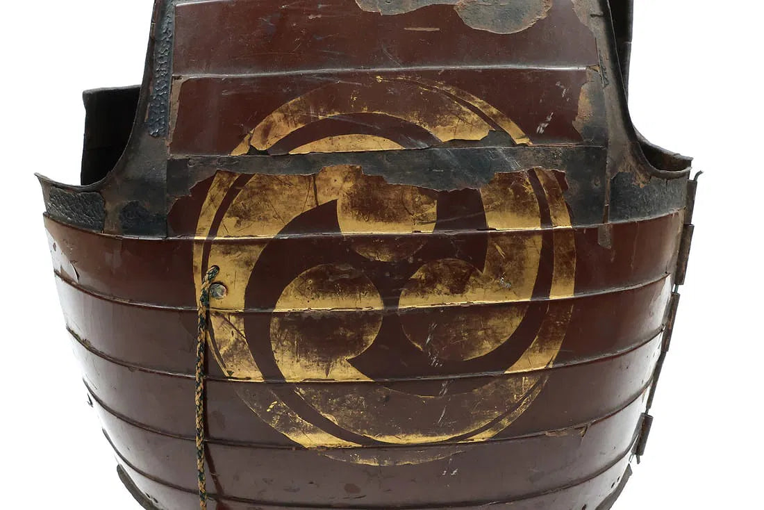 Japanese Samurai Edo Period Helmet - Armor + Breastplate - Helmet w/ Crest