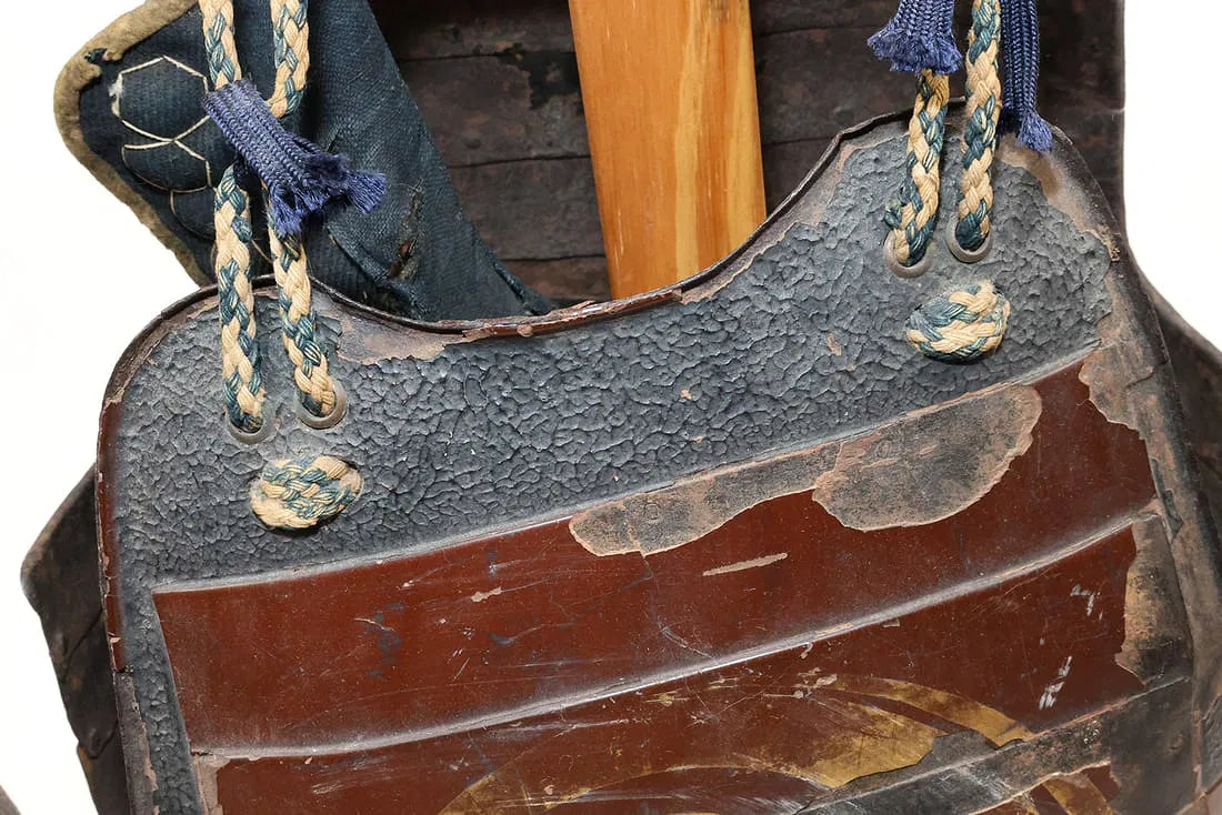 Japanese Samurai Edo Period Helmet - Armor + Breastplate - Helmet w/ Crest