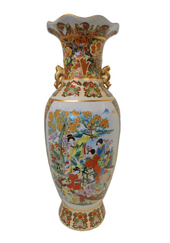 Japanese Satsume Style Porcelain Vase