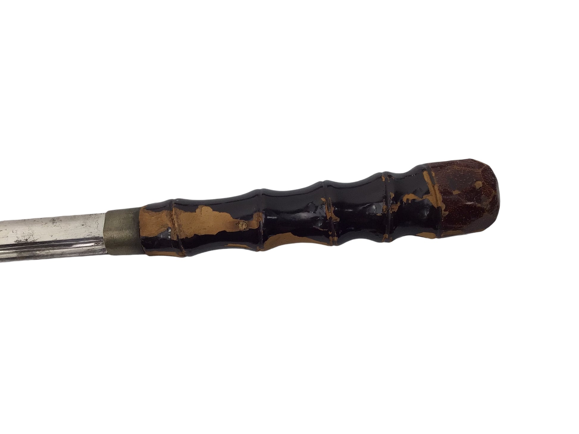 Japanese Sword Cane 18th–19th C. Fullered Blade w/ Hamon Edo-Meiji Era