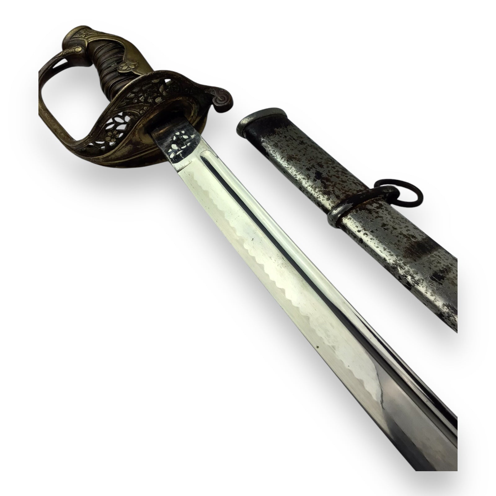 Japanese WW2 Officer’s Army Parade Sword with Tempered Blade and Sheath