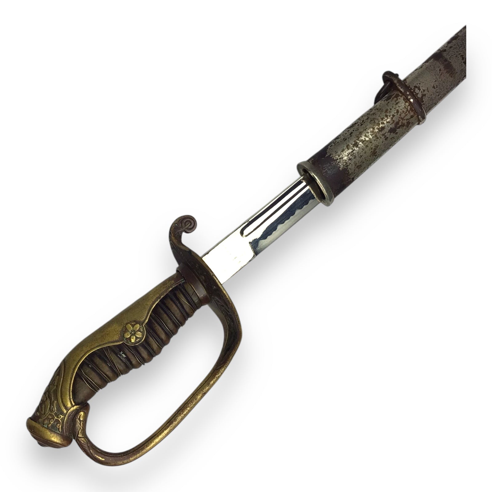 Japanese WW2 Officer’s Army Parade Sword with Tempered Blade and Sheath