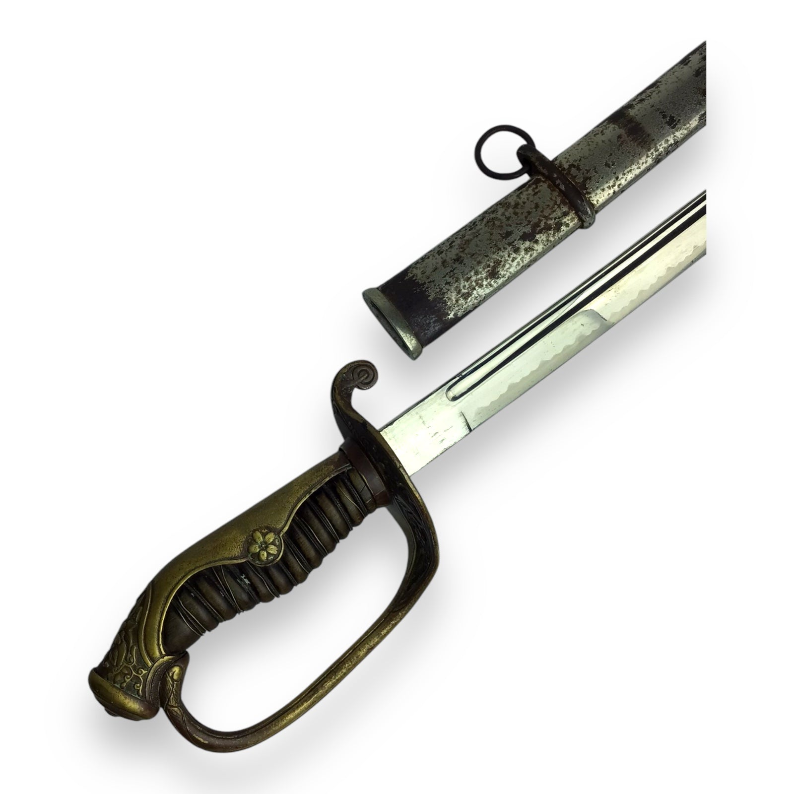 Japanese WW2 Officer’s Army Parade Sword with Tempered Blade and Sheath