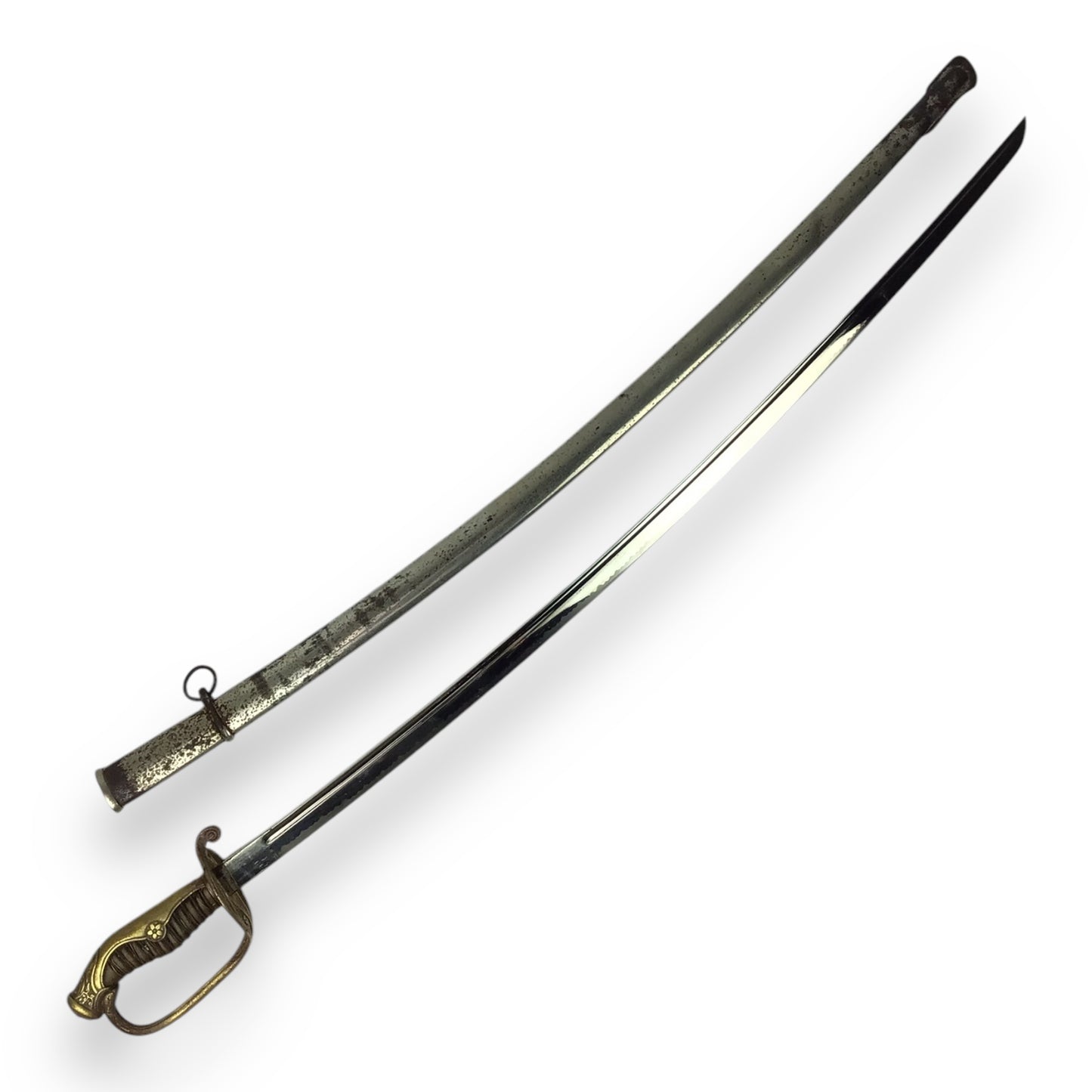 Japanese WW2 Officer’s Army Parade Sword with Tempered Blade and Sheath