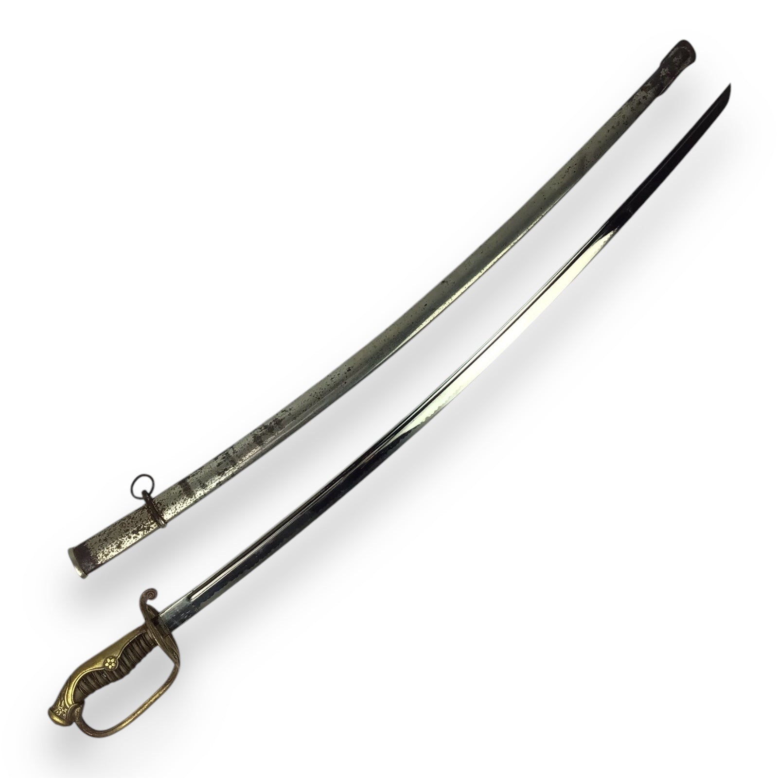 Japanese WW2 Officer’s Army Parade Sword with Tempered Blade and Sheath