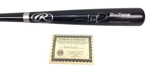 Jason Giambi Signed Black Rawlings Adirondack Big Stick Wooden Baseball Bat