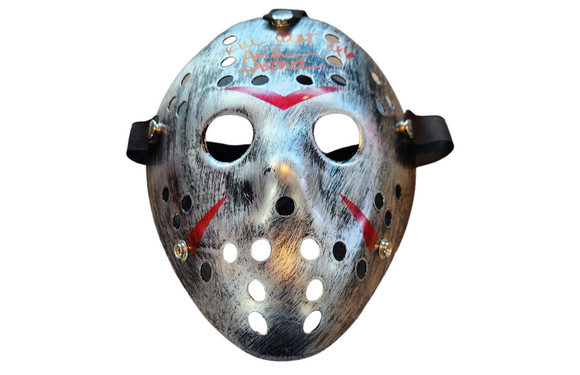 Jason Vorhees Mask Signed by Ari Lehman
