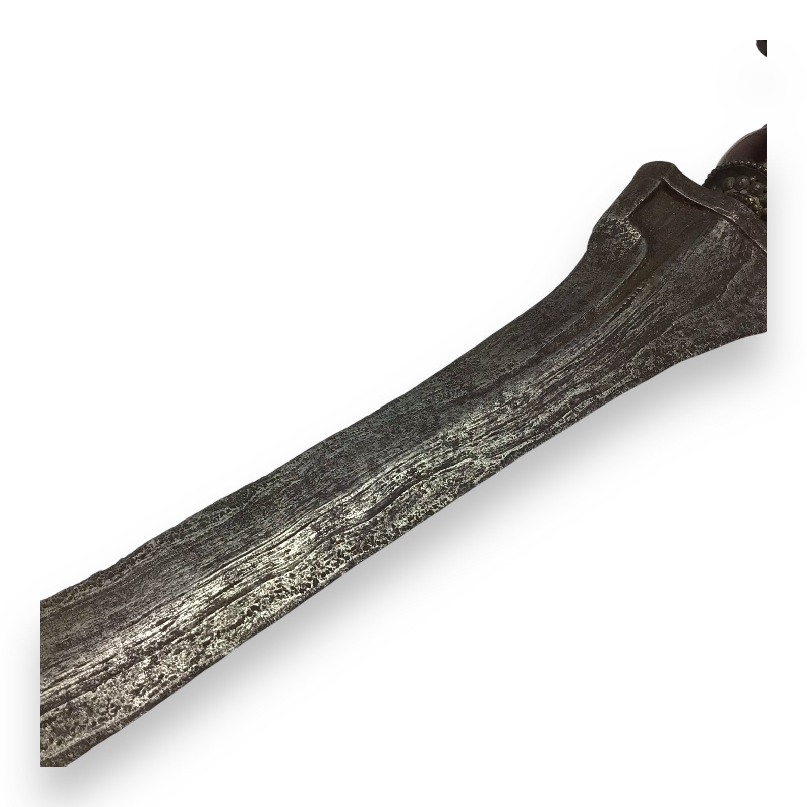 Javanese 18-19thC Pamor Meteorite Blade Keris Kris – Silvered Sheath Dagger
