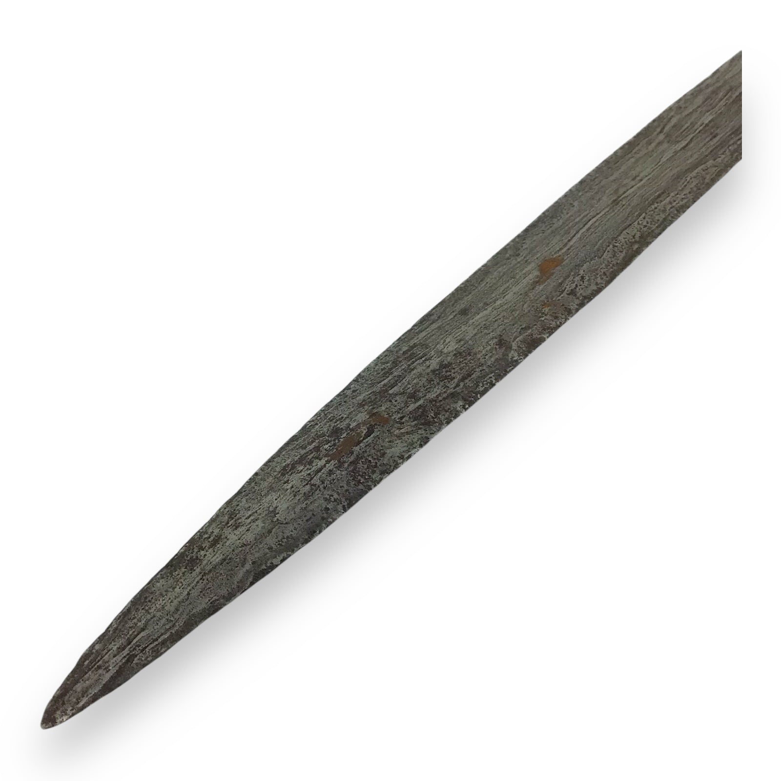 Javanese 18-19thC Pamor Meteorite Blade Keris Kris – Silvered Sheath Dagger