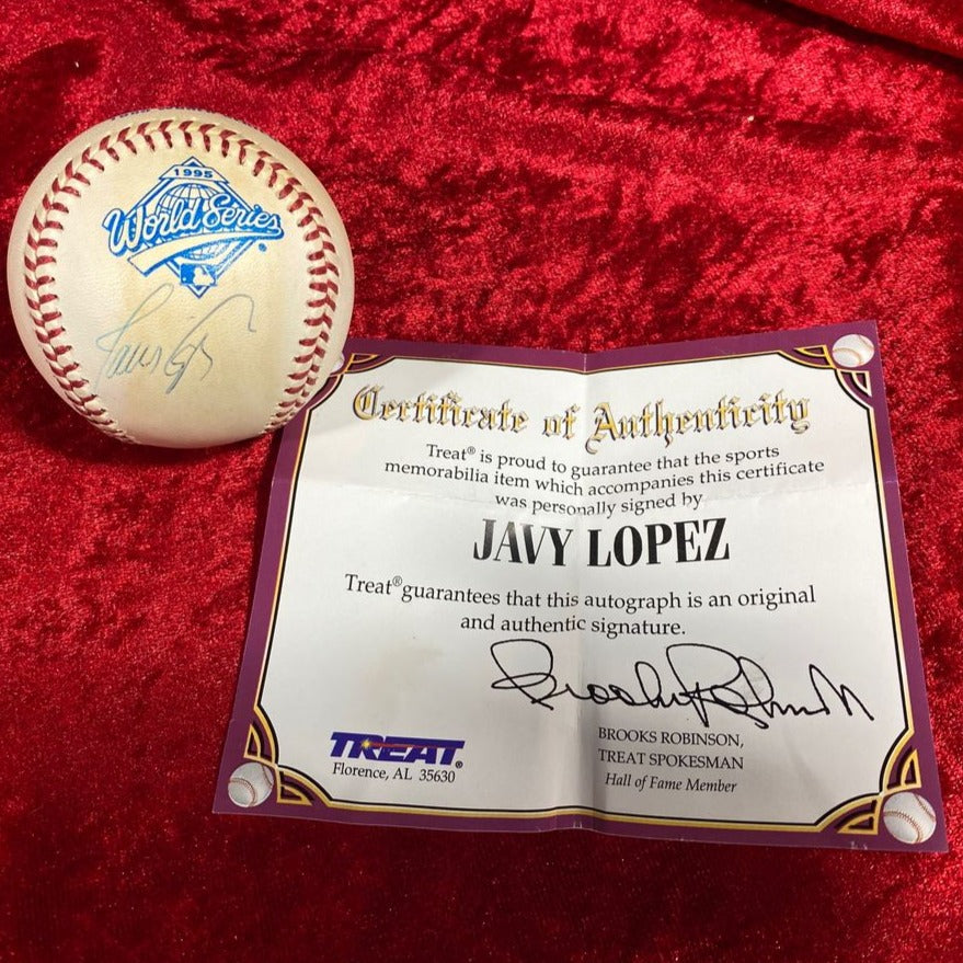 Javy Lopez Guaranteed Authentic Autographed Baseball
