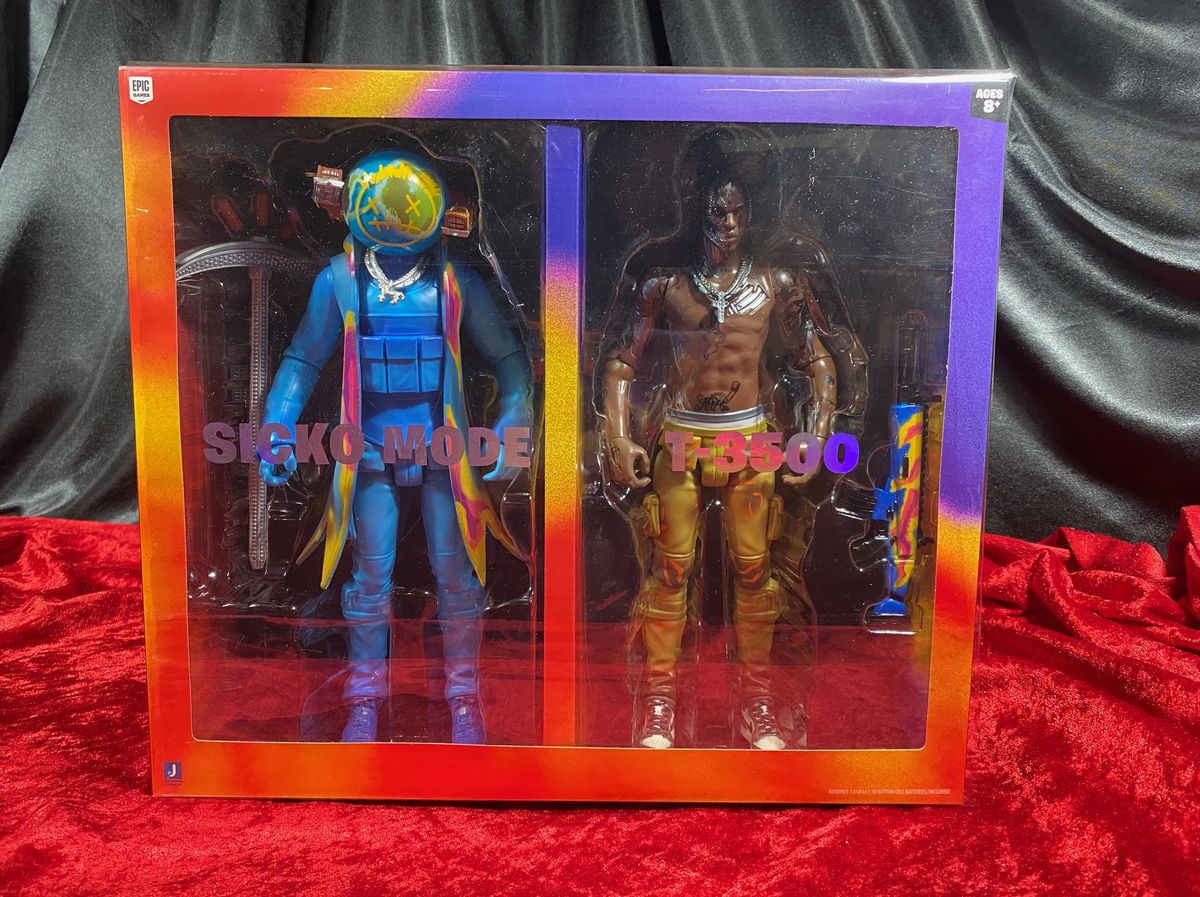 Jazwares Travis Scott Cactus Jack Fortnite 12 Inch Duo Action Figure Set