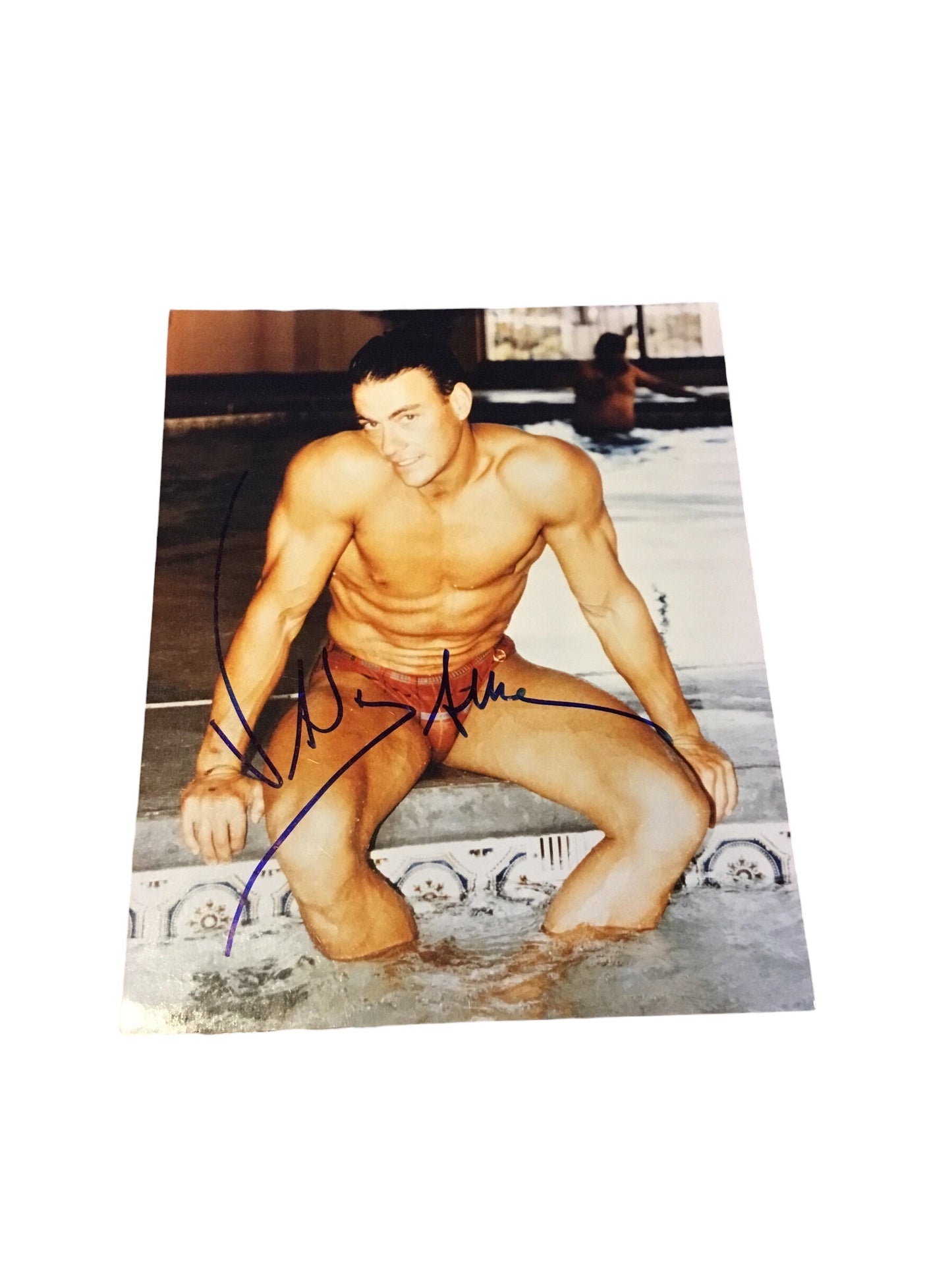Jean Claude Van Damme Rare Autographed Photograph PSA Certified 8x10
