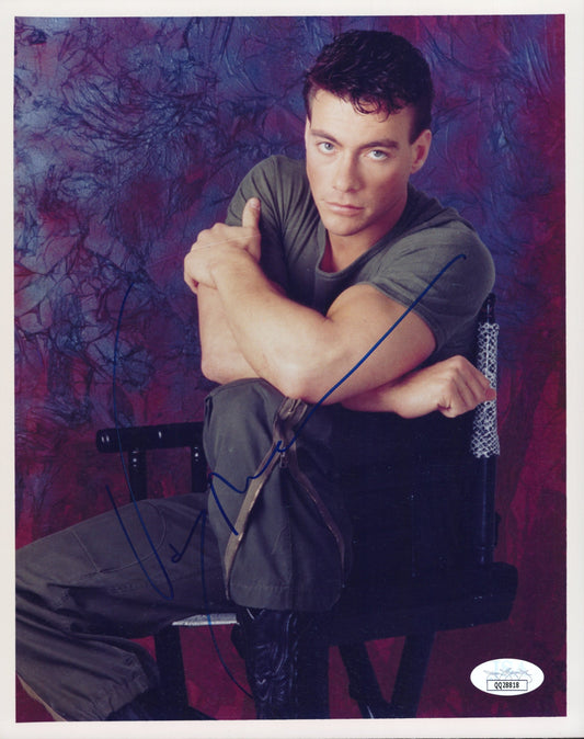 Jean-Claude Van Damme Signed Photo 8x10, JSA and PSA Letter Double Certified Authentic QQ28818