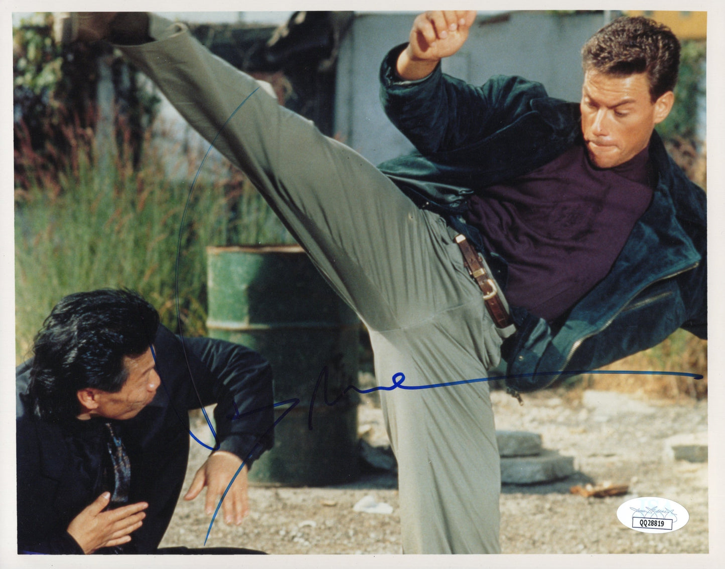 Jean-Claude Van Damme Signed Photo 8x10, JSA and PSA Letter Double Certified Authentic QQ28819