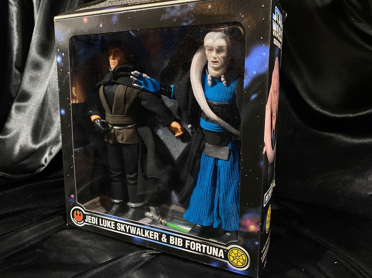 Jedi Luke Skywalker & Bib Fortuna Action Figures - Star Wars Collector's Series